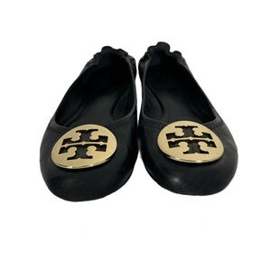 Tory Burch Reva Ballet Flat Black Nappa leather, Size 9.5